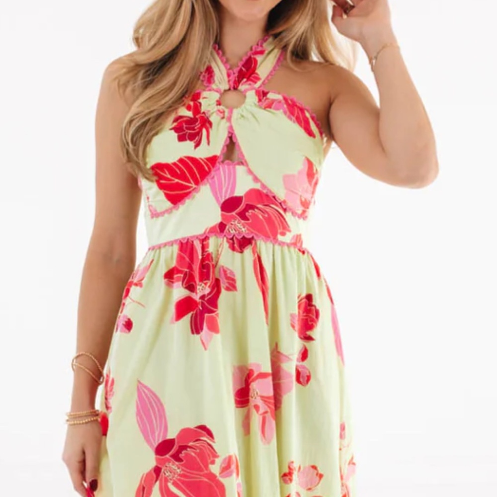 NWT J.Marie Alara Ric Rac Cross Midi - Picture 2 of 4
